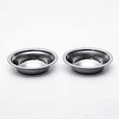  Набор из 2 мисок на подставке, 2 х 100 мл, чёрная подставка, 6918514 