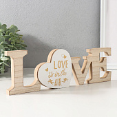 Сувенир дерево Надпись - Любовь витает в воздухе 1,8х29,6х9,7 см 10500819 Сувенир дерево Надпись - Любовь витает в воздухе 1,8х29,6х9,7 см 10500819