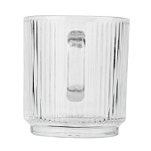 Кружка с рельефным узором MILLIMI 340мл, стекло 806-174 Кружка с рельефным узором MILLIMI 340мл, стекло 806-174