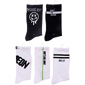  Носки мужские "Noskoff - Black&White" с рисунком, р. 41-45, 766-142 