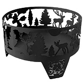 Костровая чаша 'Волшебная тайга' d=600 мм h=400 мм толщина 3 мм Костровая чаша 'Волшебная тайга' d=600 мм h=400 мм толщина 3 мм
