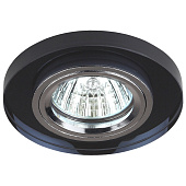 Светильник точечный встраиваемый под лампу GU5.3 DK7 50Вт круг стекло хром/черный MR16 (d90/монтажн d65) /ЭРА Светильник точечный встраиваемый под лампу GU5.3 DK7 50Вт круг стекло хром/черный MR16 (d90/монтажн d65) /ЭРА