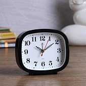 Будильник настольный Классика 12.5х10.5х3.8 см чёрный 4923114 Будильник настольный Классика 12.5х10.5х3.8 см чёрный 4923114
