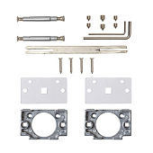  Ручка дверная Code Deco Fusion прямоугольник H-100161-A-BLM, черный матовый 