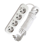 Удлинитель 4 гнезда, 3м с заземл. 13А IP20, ПВС 3х1 АБС-пластик UNIVersal Е-304 Удлинитель 4 гнезда, 3м с заземл. 13А IP20, ПВС 3х1 АБС-пластик UNIVersal Е-304