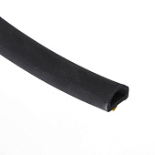 Уплотнитель D-профиль 21х15мм черн одинарный Уплотнитель D-профиль 21х15мм черн одинарный