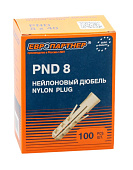 Дюбель нейлон. ЕВРОПАРТНЕР PND-8 8х40мм 100шт Дюбель нейлон. ЕВРОПАРТНЕР PND-8 8х40мм 100шт
