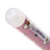  Ручка гелевая синяя стираемая Юнландия Котята, ассорти, 0,5 мм, 143659 