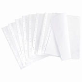 Папки-файлы перфорированные А4 BRAUBERG матовые Extra 600, 100 шт, 60 мкм, 229664