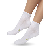  Женские носки цвет белый, 263/1 р.23-25 