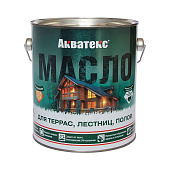 Акватекс масло для террас, лестниц, полов 2,5 л орех
