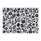  Салфетка (жаккард) 30х45 Этель Flowers black 6705302 