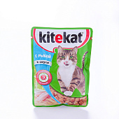  Влажный корм Китекат со вкусом рыбы в соусе 85г 