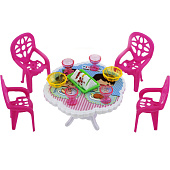  Игровой набор Мебель, 14 предметов, с аксессуарами, 12х12х9,1 см, 2382540 