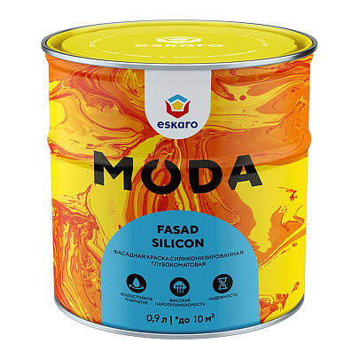  Краска фасадная "Eskaro MODA Fasad Silicon" 0,9 л 