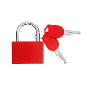 Замок навесной 30х42 мм, красный для чемодана Замок навесной 30х42 мм, красный для чемодана