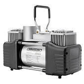  Компрессор металлический 60л/мин 2х поршневой с крокодилами SKYWAY СОЮЗ 10 АТМ , в кейсе 