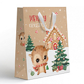 Пакет Santa Крафт, 23х18х10 см, NY 12-72389