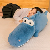 Игрушка мягкая Крокодил, 65х20х20 см, синий, арт. 2305208010 Игрушка мягкая Крокодил, 65х20х20 см, синий, арт. 2305208010