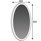 Зеркало с LED подсветкой Ангелина 600х800 ZM Зеркало с LED подсветкой Ангелина 600х800 ZM