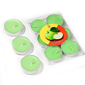  Набор свечей чайных ароматических, 6 шт, яблоко 474809 