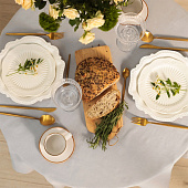 Скатерть (саржа) d146 Этель Kitchen круглая светло-серый 10472147 Скатерть (саржа) d146 Этель Kitchen круглая светло-серый 10472147