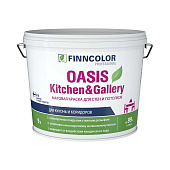 Краска моющаяся Finncolor OASIS KITCHEN & GALLERY База С 9л. Краска моющаяся Finncolor OASIS KITCHEN & GALLERY База С 9л.