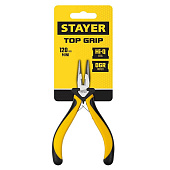 Тонкогубцы TopGrip, STAYER 2218-2, 120мм Тонкогубцы TopGrip, STAYER 2218-2, 120мм
