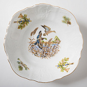 Салатник круглый 19 см Thun Bernadotte, декор "Охотничьи сюжеты" БТФ0091 Салатник круглый 19 см Thun Bernadotte, декор "Охотничьи сюжеты" БТФ0091