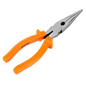 Длинногубцы Classic, 200 мм, прямые шлифованные, пластмассовые рукоятки// SPARTA