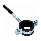 Металлический хомут с шурупом М8, дюбелем 2" (60-65) Металлический хомут с шурупом М8, дюбелем 2" (60-65)