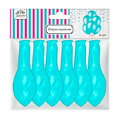  Набор воздушных шаров Веселая вечеринка голубой перламутр 6 шт L0312-OBL 