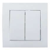 Выключатель 2кл с/у Универсал Бриллиант 7947403 бел. Выключатель 2кл с/у Универсал Бриллиант 7947403 бел.