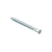  Стяжка шурупная 6,3x50 PZ белый цинк 15 шт 