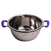 Дуршлаг 26см с двумя силиконовыми ручками 4359 Дуршлаг 26см с двумя силиконовыми ручками 4359