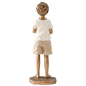 Сувенир полистоун "Мальчишка с котом" бронза, бело-песочный 5,5х5,5х16,5 см 10860011 Сувенир полистоун "Мальчишка с котом" бронза, бело-песочный 5,5х5,5х16,5 см 10860011