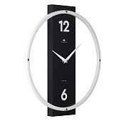 Часы настенные Рубин Time 2 d 305 см металл/дерево черный/белый 3330-002 (10)