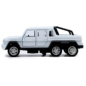 АВТОГРАД Машина металлическая "Джип 6X6", 1:32, инерция, цвет белый   7668744