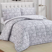  Комплект постельного белья Cleo сатин Notte Bianca с одеялом евро 32/005-NBO 