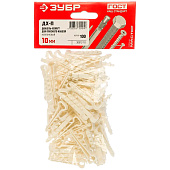 Дюбель-хомут для плоского кабеля Зубр ДХ-П, 10мм, уп.100 шт, нейлон Дюбель-хомут для плоского кабеля Зубр ДХ-П, 10мм, уп.100 шт, нейлон