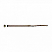Саморез конструкционный потай Torx 6,0х180, желтый цинк, 2шт