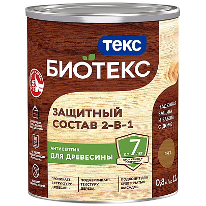 Защитный состав Биотекс Универсал орех 0,8л Защитный состав Биотекс Универсал орех 0,8л