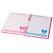 Блокнот с замком 16,5х23 см, 40л, Alingar, Бабочка и бант, гребень, ламинация, линия, AL9152 Блокнот с замком 16,5х23 см, 40л, Alingar, Бабочка и бант, гребень, ламинация, линия, AL9152