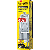  Лампа галоген.  40Вт 220В G9/Navigator 