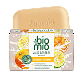 Мыло туалетное BioMio Body Cream Bar Soap крем Апельсин и бергамот, 140г