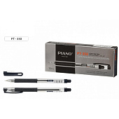  Ручка шариковая Piano черная 0,5мм на масляной основе, PT-350-12/чёрн 