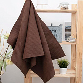 Полотенце вафельное 30х50 (05-020, тёмно-коричневый) Полотенце вафельное 30х50 (05-020, тёмно-коричневый)