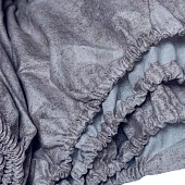 Простынь на резинке 200х200 хлопок Mariya DeLuxe 90125 серый Простынь на резинке 200х200 хлопок Mariya DeLuxe 90125 серый