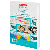 Бумага А4 Brauberg Digigtal Glossy, 200 л, мелованная глянцевая, 200г/м, 116405 Бумага А4 Brauberg Digigtal Glossy, 200 л, мелованная глянцевая, 200г/м, 116405