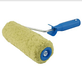  Валик Евро 180х40мм, в сборе, полиэстер, жёлтый ворс, ворс 18мм, АКОР 